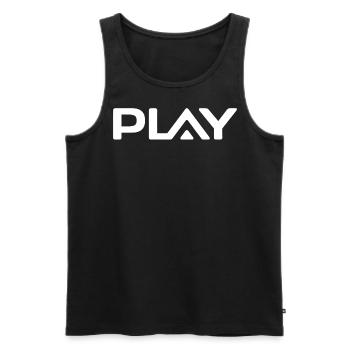 Play - Game - Men's Premium Organic Tank Top - black - Front - AI Model Male 178 light (178cm)