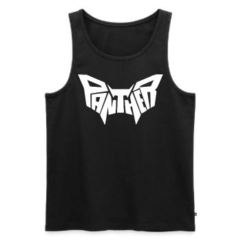 Panther - Men's Premium Organic Tank Top - black - Front - AI Model Male 178 light (178cm)