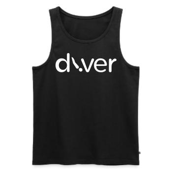 Diver - Taucher - Men's Premium Organic Tank Top - black - Front - AI Model Male 178 light (178cm)