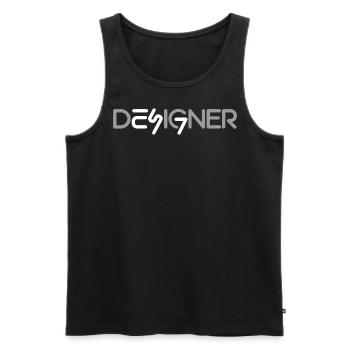 Designer - Männer Premium Bio Tank Top - Schwarz - Vorne - AI Model Male 178 light (178cm)