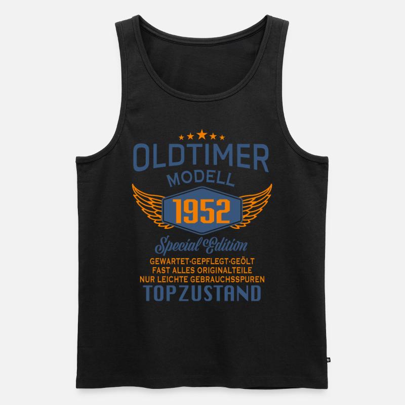 Oldtimer Modell 1952 - Männer Premium Bio Tank Top - Schwarz