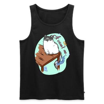 It wasn't me - Männer Premium Bio Tank Top - Schwarz - Vorne - AI Model Male 178 light (178cm)