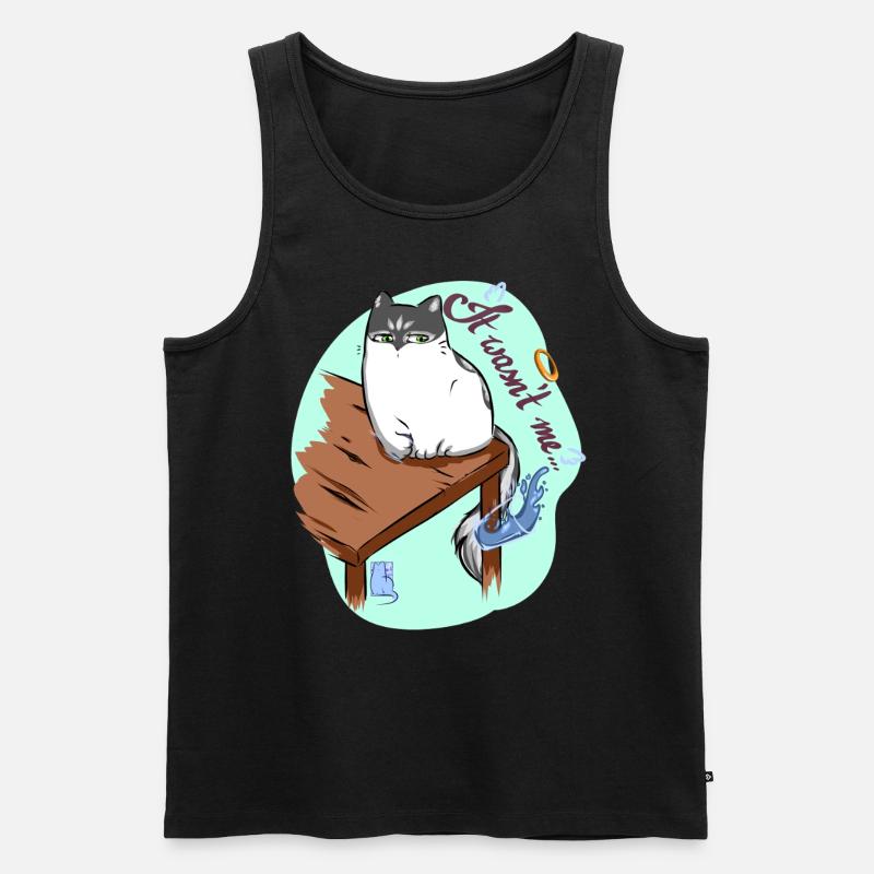It wasn't me - Männer Premium Bio Tank Top - Schwarz