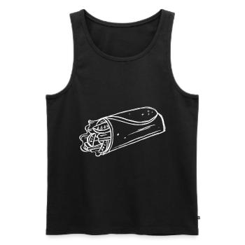 Burrito Symbol - Männer Premium Bio Tank Top - Schwarz - Vorne - AI Model Male 178 light (178cm)