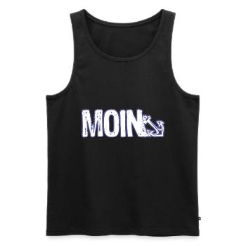 MOIN Nordisches Andenken Gruß Küste - Männer Premium Bio Tank Top - Schwarz - Vorne - AI Model Male 178 light (178cm)