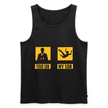 Capoeira - Débardeur bio Premium Homme - noir - Devant - AI Model Male 178 light (178cm)