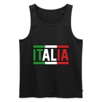 Italie Italien Italien Italie - Débardeur bio Premium Homme - noir - Devant - Michal (187cm)