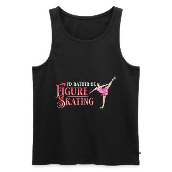 Eiskunstlauf Eisläufer Schlittschuhe Eislaufen - Männer Premium Bio Tank Top - Schwarz - Vorne - Michal (187cm)