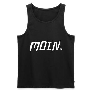 MOIN NORDISCH MOINMOIN - Männer Premium Bio Tank Top - Schwarz - Vorne - AI Model Male 178 light (178cm)