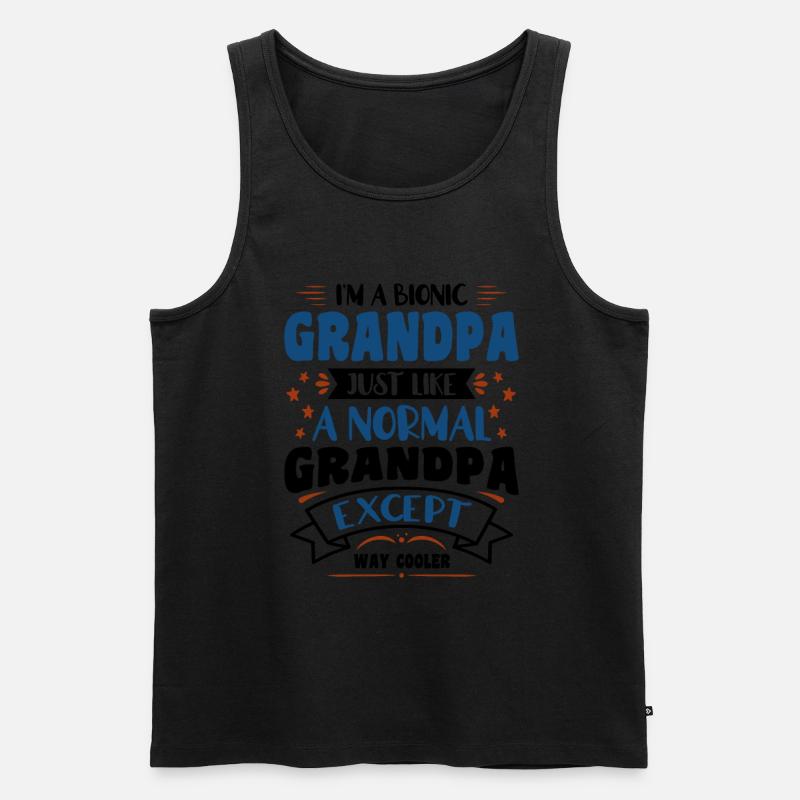 I'm a Bionic Grandpa - Männer Premium Bio Tank Top - undefined