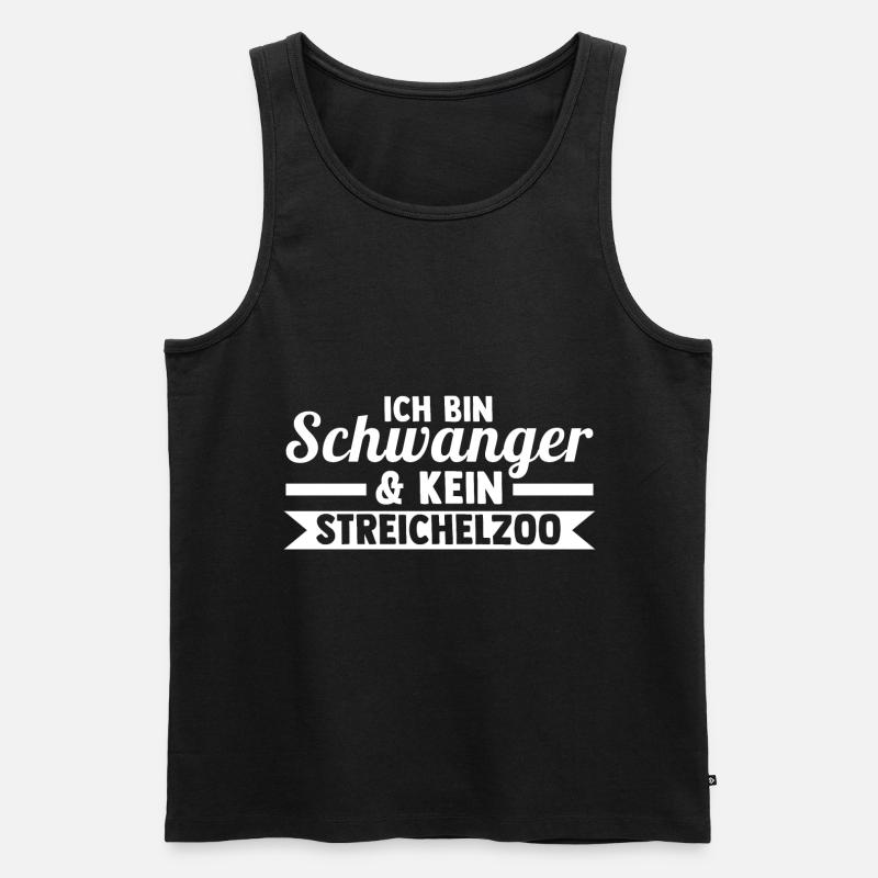 Mutter Schwangerschaft Schwanger Werdende Mama - Männer Premium Bio Tank Top - Schwarz