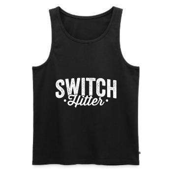 Netzwerktechniker Switch Hitter Administrator - Männer Premium Bio Tank Top - Schwarz - Vorne - AI Model Male 178 light (178cm)