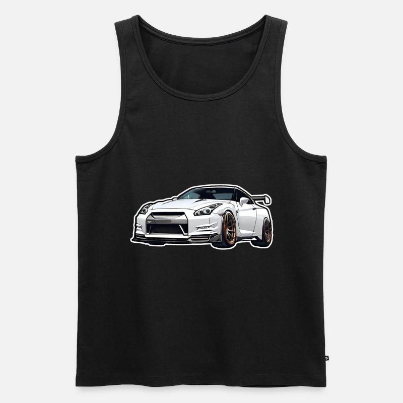 Jdm / Tuning / Turbolader / Felgen / Chiptuning - Männer Premium Bio Tank Top - Schwarz
