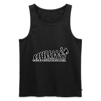 Kickboxen FIghter Kickboxer - Männer Premium Bio Tank Top - Schwarz - Vorne - Michal (187cm)