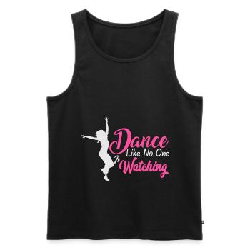 Dance Like No One Is Watching - Männer Premium Bio Tank Top - Schwarz - Vorne - AI Model Male 178 light (178cm)