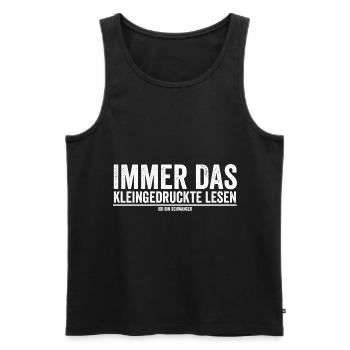 Mutter Schwangerschaft Schwanger Werdende Mama - Männer Premium Bio Tank Top - Schwarz - Vorne - Michal (187cm)