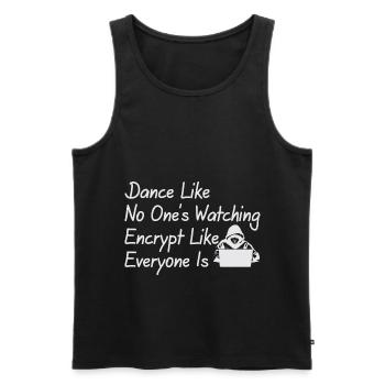 Dance Like No One Is Watching - Männer Premium Bio Tank Top - Schwarz - Vorne - AI Model Male 178 light (178cm)