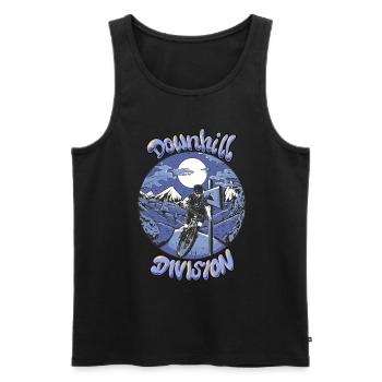 Down hill - Männer Premium Bio Tank Top - Schwarz - Vorne - AI Model Male 178 light (178cm)