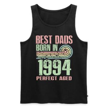 Die Besten Väter Sind 1994 Geboren, 29 Jahre Alt, - Männer Premium Bio Tank Top - Schwarz - Vorne - Michal (187cm)