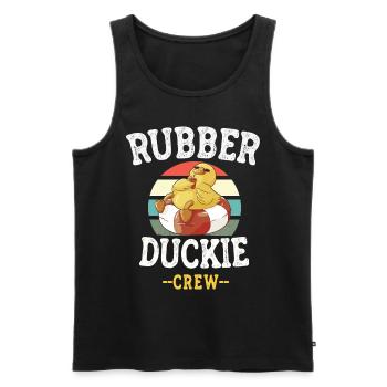 canard en caoutchouc canard jaune canard équipage canards en caoutchouc canards canards - Débardeur bio Premium Homme - noir - Devant - AI Model Male 178 light (178cm)
