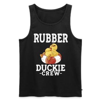 canard en caoutchouc canard jaune canard équipage canards en caoutchouc canards canards - Débardeur bio Premium Homme - noir - Devant - AI Model Male 178 light (178cm)