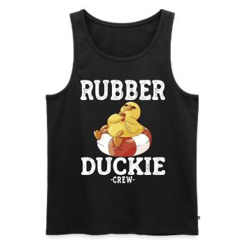 canard en caoutchouc canard jaune canard équipage canards en caoutchouc canards canards - Débardeur bio Premium Homme - noir - Devant - AI Model Male 178 light (178cm)