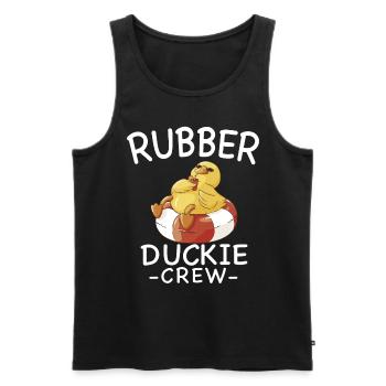 canard en caoutchouc canard jaune canard équipage canards en caoutchouc canards canards - Débardeur bio Premium Homme - noir - Devant - AI Model Male 178 light (178cm)