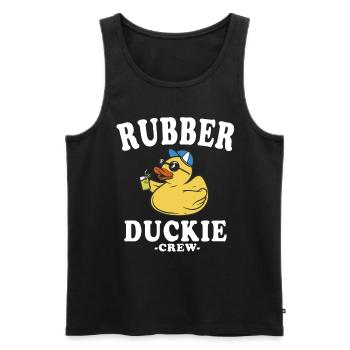 Canard en caoutchouc Canard jaune Équipage Baignade Canards Canards Canards - Débardeur bio Premium Homme - noir - Devant - Michal (187cm)