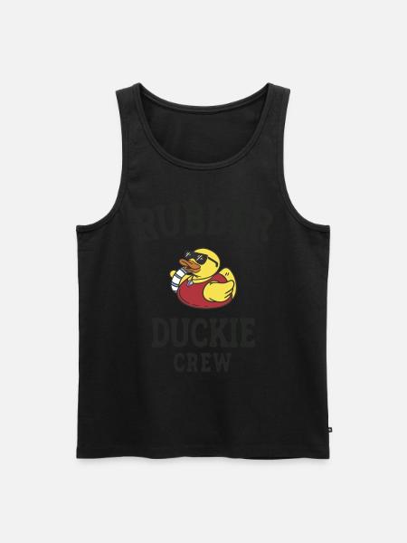 Gummi And Gul Duckie Crew Bad Ænder Ælling - Herre Premium økologisk tanktop - sort