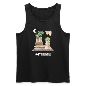 Nur Noch Eine Pflanze, Gartenbau Blumengarten - Männer Premium Bio Tank Top - Schwarz - Vorne - AI Model Male 178 light (178cm)