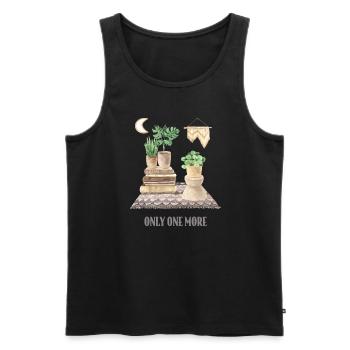 Nur Noch Eine Pflanze, Gartenbau Blumengarten - Männer Premium Bio Tank Top - Schwarz - Vorne - AI Model Male 178 light (178cm)