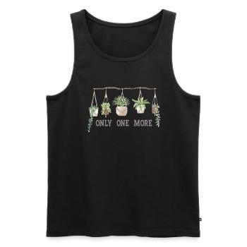 Nur Noch Eine Pflanze, Gartenbau Blumengarten - Männer Premium Bio Tank Top - Schwarz - Vorne - AI Model Male 178 light (178cm)