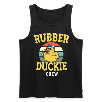 canard en caoutchouc canard jaune canard équipage canards en caoutchouc canards canards - Débardeur bio Premium Homme - noir - Devant - AI Model Male 178 light (178cm)