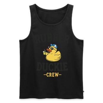 Rubber Duck Yellow Duckie Crew Bath Ducks Duckling - Men's Premium Organic Tank Top - black - Front - Michal (187cm)