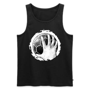 Handball Player Handball Ball Outfit Handball Player - Men's Premium Organic Tank Top - black - Front - Michal (187cm)