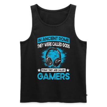 Gamer Saying - Jungen Videospiele & Gaming - Männer Premium Bio Tank Top - Schwarz - Vorne - AI Model Male 178 light (178cm)