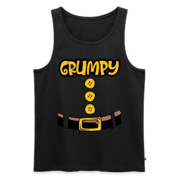 Grumpy Zwerg Halloween Kostüme - Männer Premium Bio Tank Top - Schwarz - Vorne - Michal (187cm)
