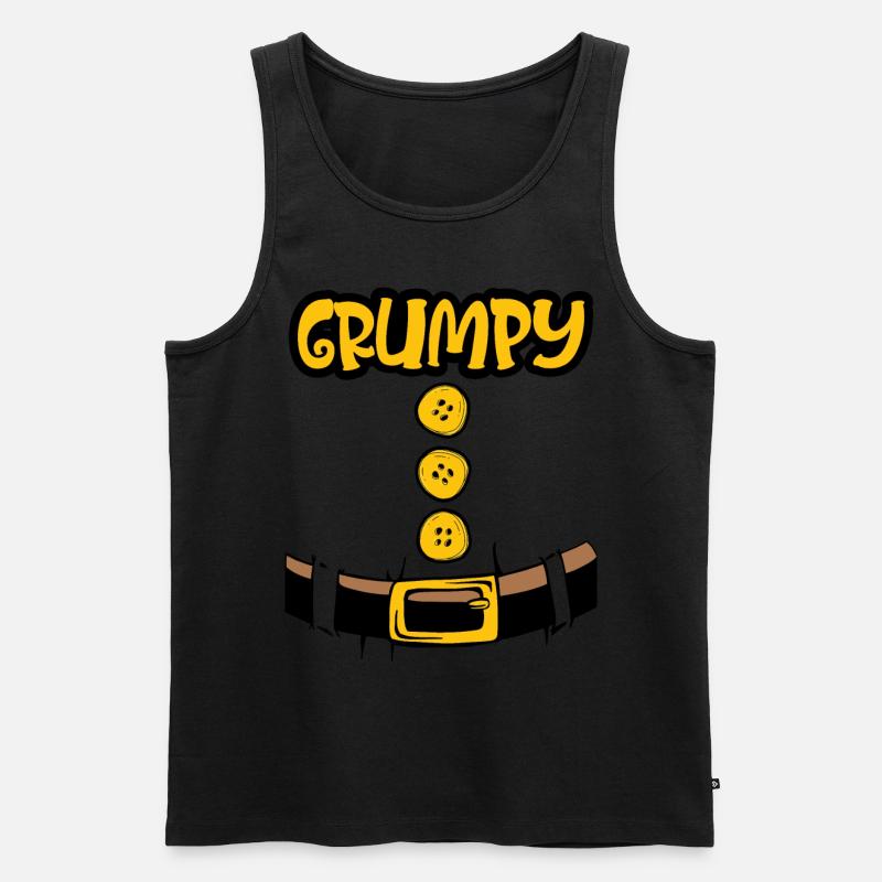 Grumpy Zwerg Halloween Kostüme - Männer Premium Bio Tank Top - Schwarz