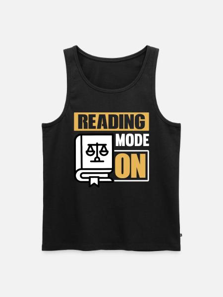 LÆSEMODUS PÅ - Advokat jurastuderende - Herre Premium økologisk tanktop - sort