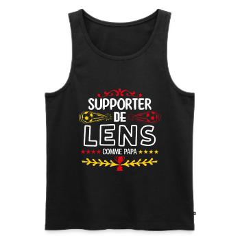 Je Suis Un Supporter De Lens Parfait - Débardeur bio Premium Homme - noir - Devant - AI Model Male 178 light (178cm)