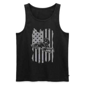 Snowmobile Snowmobiling sled motor sled - Men's Premium Organic Tank Top - black - Front - Michal (187cm)