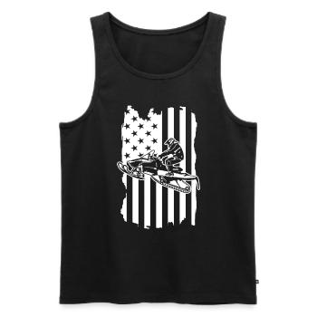Snowmobile Snowmobiling sled motor sled - Men's Premium Organic Tank Top - black - Front - Michal (187cm)