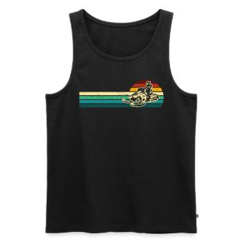 Snowmobile Snowmobiling sled motor sled - Männer Premium Bio Tank Top - Schwarz - Vorne - AI Model Male 178 light (178cm)