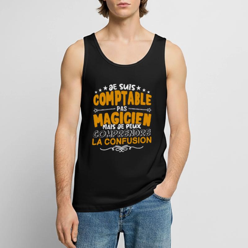 Comptable | Comptable pas Magicien | Meilleur Comp Débardeur bio Premium Homme