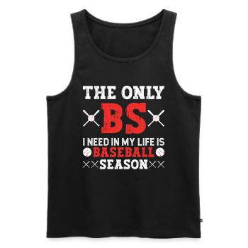 Baseball Baseball Freundin Baseball Spielerin - Männer Premium Bio Tank Top - Schwarz - Vorne - Michal (187cm)
