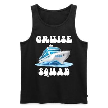 Chemise Family Cruise Squad 2023, groupe assorti - Débardeur bio Premium Homme - noir - Devant - AI Model Male 178 light (178cm)