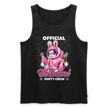 Skifahren Official Skihaserl Party Crew Apres Ski - Männer Premium Bio Tank Top - Schwarz - Vorne - Michal (187cm)