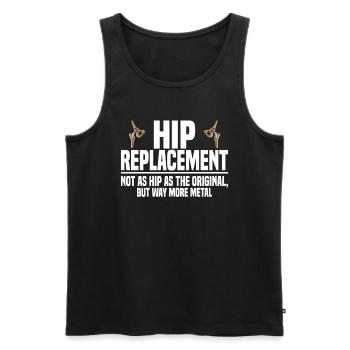 Hip surgery Joint hip - Men's Premium Organic Tank Top - black - Front - Michal (187cm)