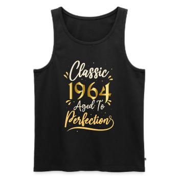 Birthday 1964 gift 1964 Classic 1964 - Men's Premium Organic Tank Top - black - Front - AI Model Male 178 light (178cm)
