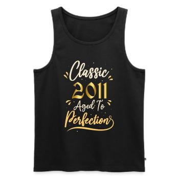 Geburtstag 2011 Geschenk 2011 Classic 2011 - Männer Premium Bio Tank Top - Schwarz - Vorne - AI Model Male 178 light (178cm)